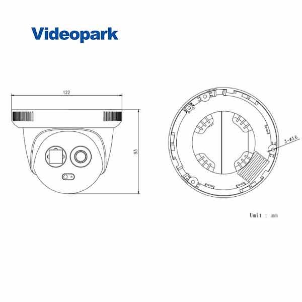 VP-IPC-IRBD2200SAP - دوربین تحت شبکه ۲ مگاپیکسل VideoPark