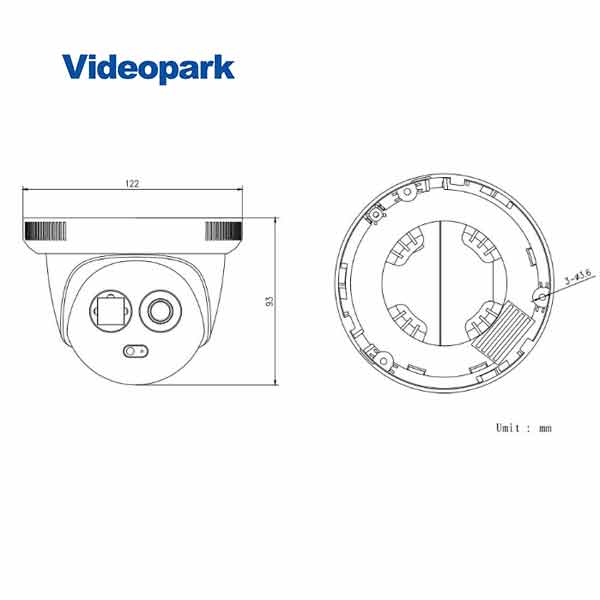 VP-IPC-IRBD2400SP – دوربین تحت شبکه ۴ مگاپیکسل VideoPark