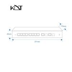 KP-0804H4S - سوئیچ شبکه ۱۲ پورت POE برند KDT