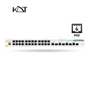 KP-2408H4SM - سوئیچ شبکه ۳۲ پورت POE برند KDT