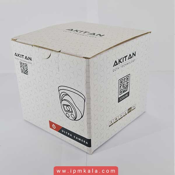 AK-D644MW | دوربین مداربسته 5 مگاپیکسل HD برند Akitan با قابلیت WarmLight