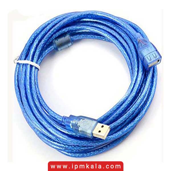 کابل افزایش طول USB اسکار طول 10 متر شیلدار آبی